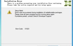 安装DXSDK_Jun10 报错 Error Code s1023的解决方法